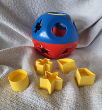 Shape O Ball Shape Sorter Preschool 5 Shapes Tupperware Vintage Tupper Toys