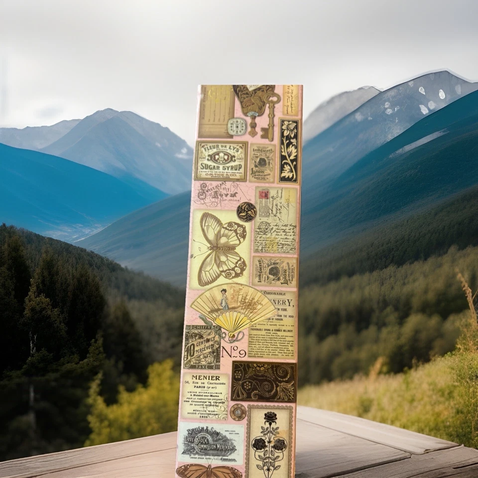 Caixa Fotos Armazenamento Cartão Postal Artesanato Fotos Organizador Decoração Francesa - Imagem 2 de 2