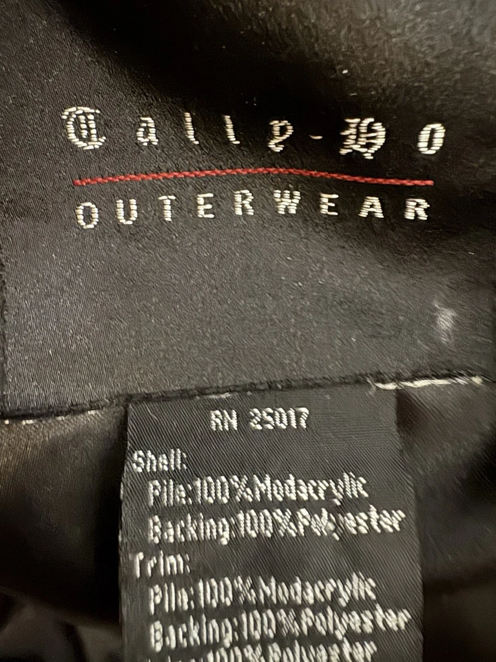 Chaqueta de Lujo TALLY-HO Piel Flujo De Colección l@@k Negra Marrón Noche Forrada con Cremallera L Foto 3 de 4