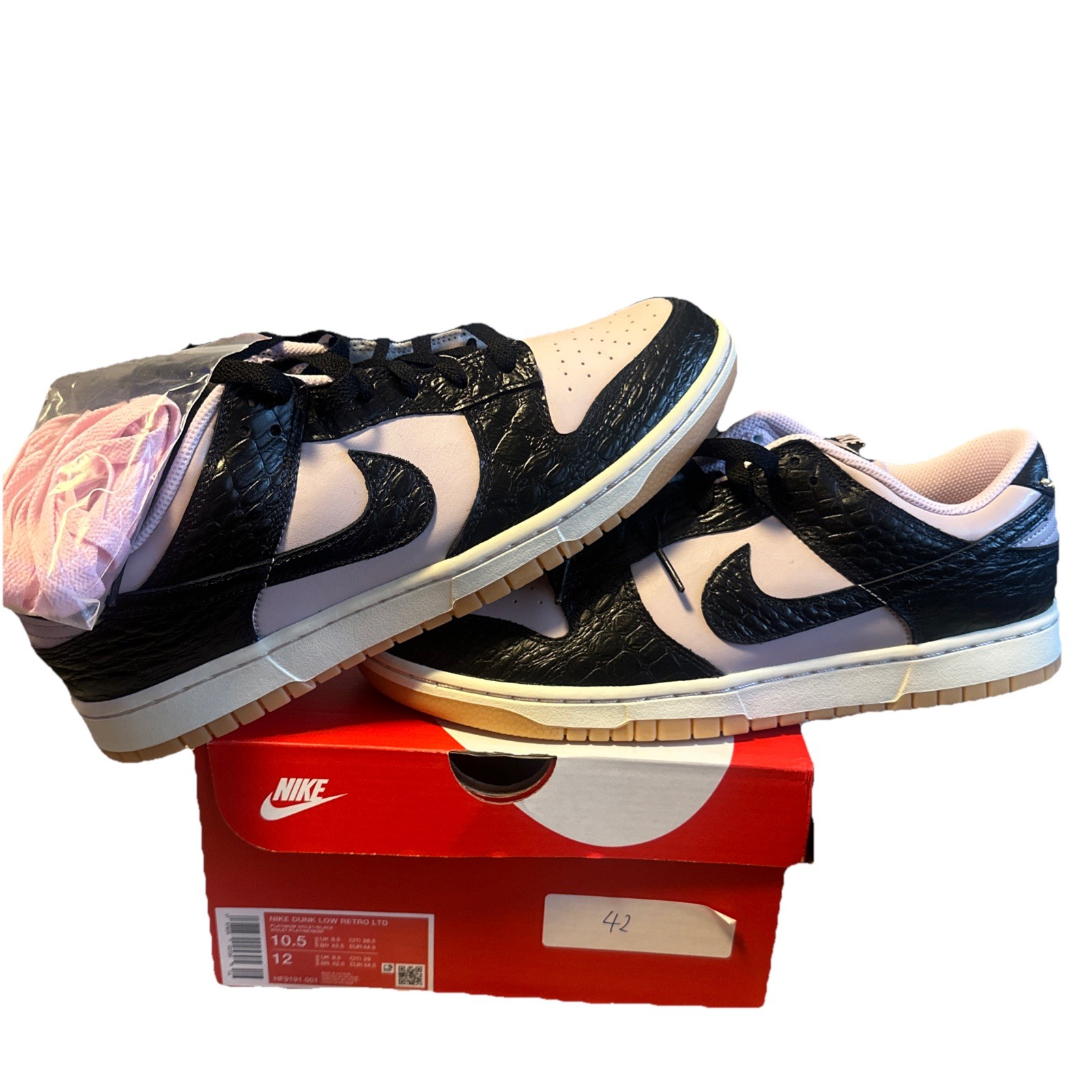 SAOLA Nike Dunk Low Retro Platinum Viola Nero HF9191 001