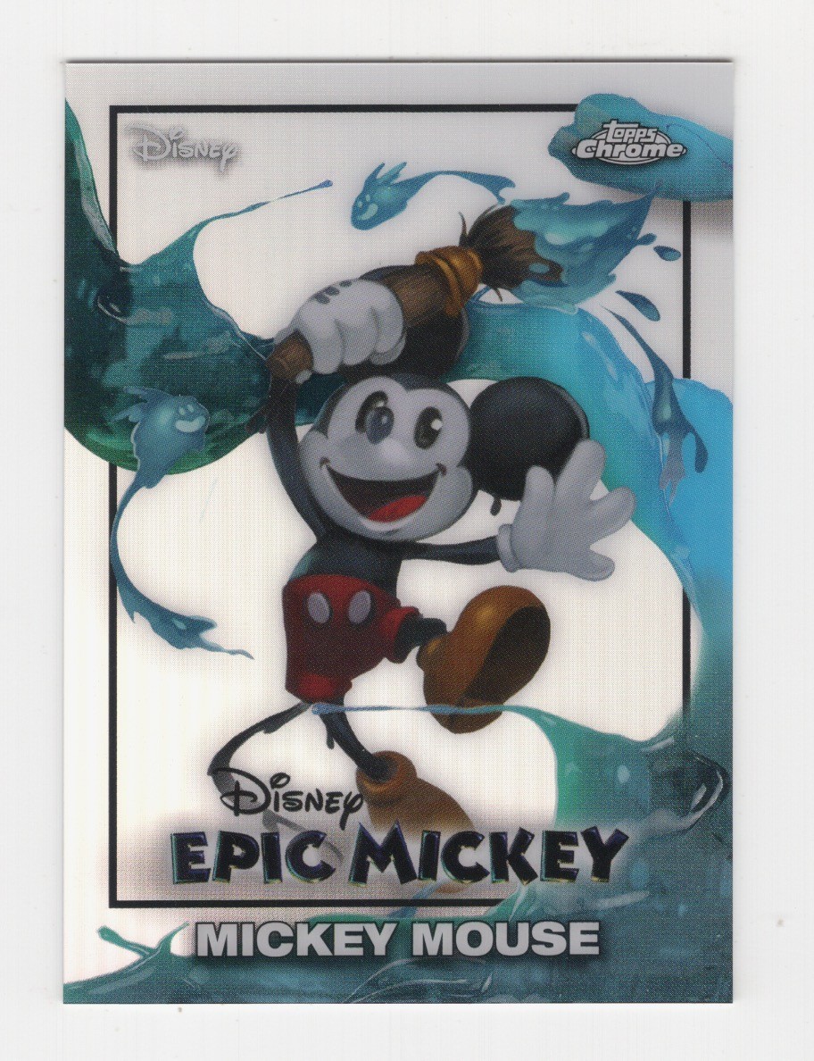 2026 TOPPS NEON DISNEY CHROME EPIC MICKEY INSERT CARD #EM1 - EM25