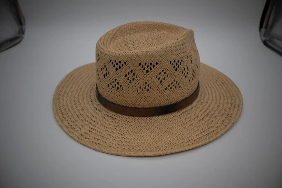 Sombrero de paja de Panamá Stetson vintage para hombre talla grande 6225 Manor Foto 4 de 4