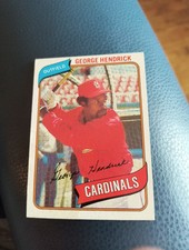 GEORGE HENDRICK 1980 TOPPS #350 FREE SHIPPING