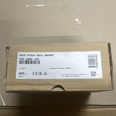 Axis T91E61 Wall Mount, Model 5506-481, Wall Mounted Camera Mount