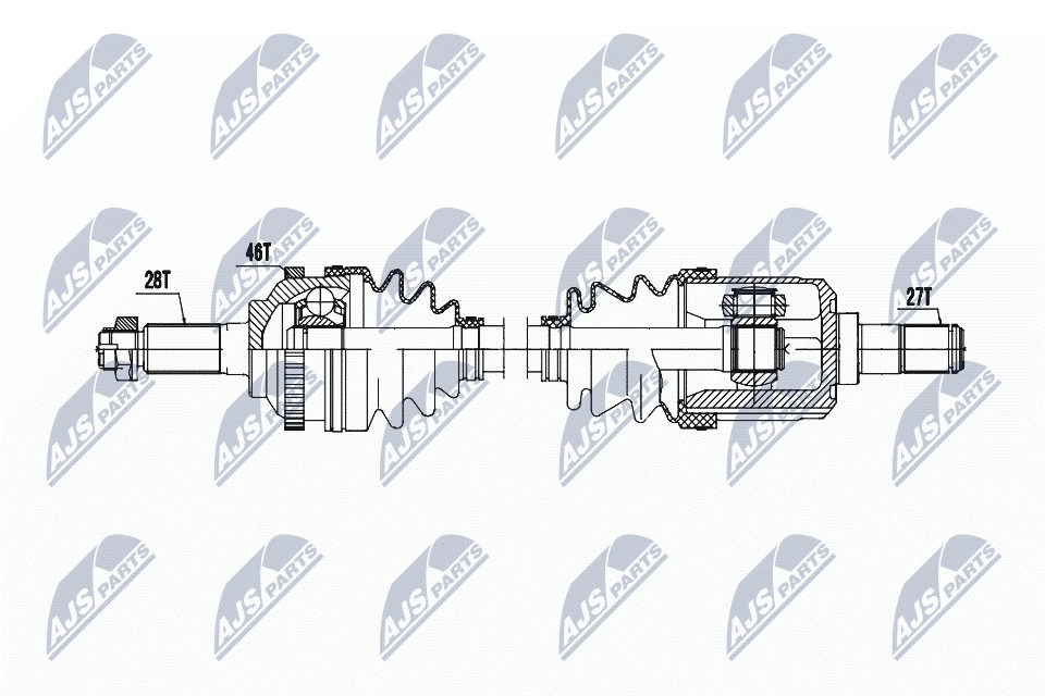 Original NTY Drive Shaft NPW-KA-388 For KIA - Image 4