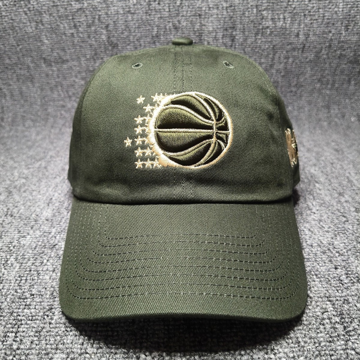 Mitchell & Ness Orlando Magic NBA Olive Curved Cap Script Logo Hat
