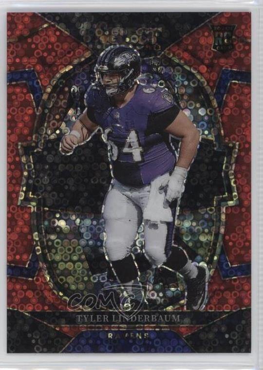 Tyler Linderbaum Panini Select #74 Red Disco