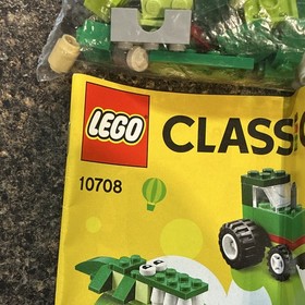 LEGO Classic: Building Set (10708) w/ Mixed Green Bricks & Instruction Manual