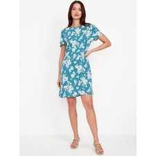 NWT Old Navy Floral Mini Crepe Dress Medium