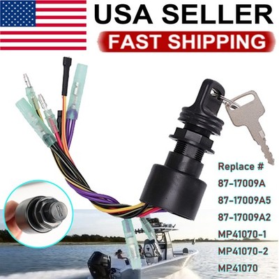 Boat Ignition Switch w/ 2 Keys 87-17009A5 87-17009A2 for Mercury Outboard Motors