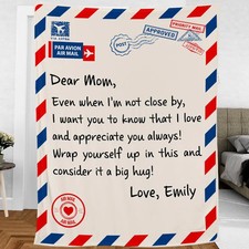 Mothers Day Gifts for Mom Blanket Present Birthday Gift Idea for