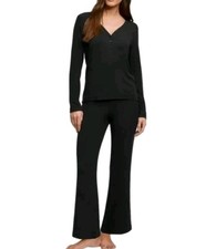 Banana Republic Women's Lounge Set 2pc XL Rib Soft Fabric Modal Blend Black NWT