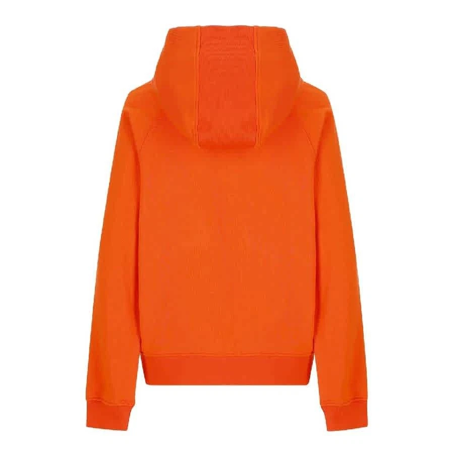 Felpa con cappuccio Burberry ragazzo arancione scarlatto design Devan cavaliere equestre