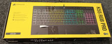 Corsair K55 RGB PRO Dynamic Backlighting Wired Gaming Keyboard Black - Used , D3