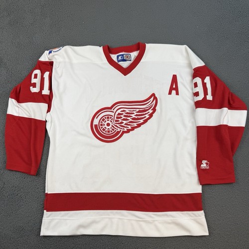 Maillot de hockey vintage Starter NHL Detroit Red Wings taille XL