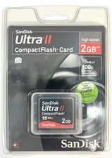 SanDisk Ultra II CompactFlash Card - 2GB High Speed SDCFH-002G-A11