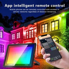 RGB TUYA Floodlight Smart APP Voice Control RGBCW CCT 3000-6500K 30W 50W 100W 22