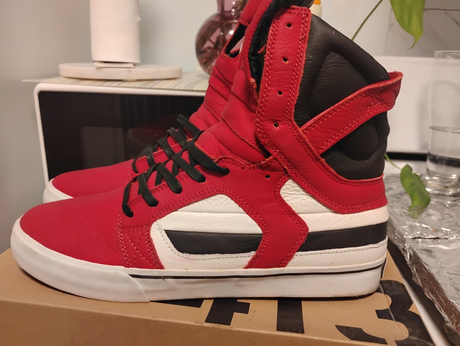 ULTRA RARE SUPRA SKYTOP 2 LIL REDS! SKATEBOARD SHOES! vans Osiris Supreme image 3