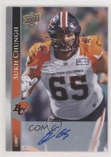 2021 Upper Deck CFL Auto Sukh Chungh #54 Auto g0a