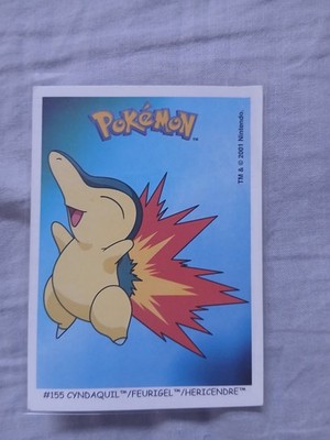 Pokémon Dunkin Boomer 2001 Cyndaquil / Feurigel / Héricendre   Non Holo (155)