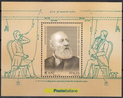 ITALY 2003 Antonio Meucci BF MNH**