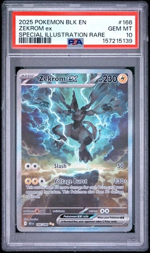 PSA 10 ZEKROM EX 166/086 SPECIAL ILLUSTRATION RARE BLACK BOLT POKEMON ⚡
