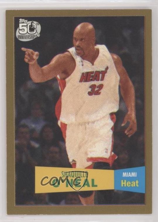 2007-08 Topps 1957-58 Variations Gold 1103/2007 Shaquille O'Neal #32 HOF g2x