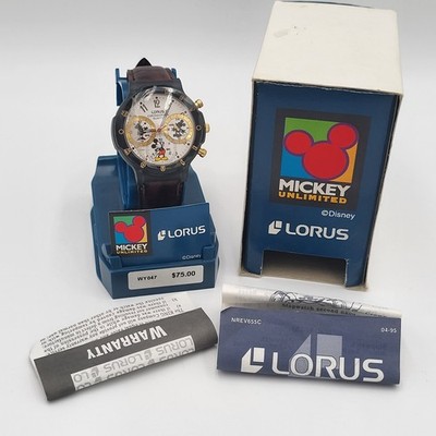 Vintage Lorus Mickey Mouse Chronograph Quartz Watch - RWY047 V654