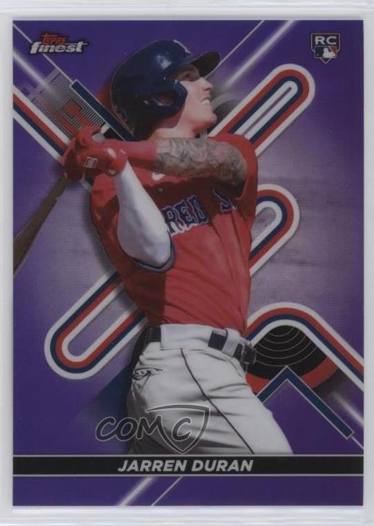 2022 Topps Finest Purple Refractor 162/250 Jarren Duran #10 o7m