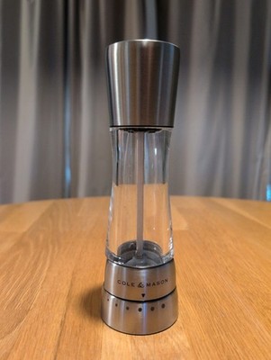 Cole & Mason Derwent Stainless Steel Salt & Pepper Mill Only-7.5'' Retail $59.95