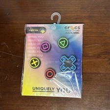 Crocs Jibbitz Shoe Charms LIGHT UP Game Controller 5 Pack Multicolor NEW
