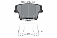 Bremsbelagsatz Scheibenbremse Hinterachse FüR Chrysler Dodge Lancia 300C Touring