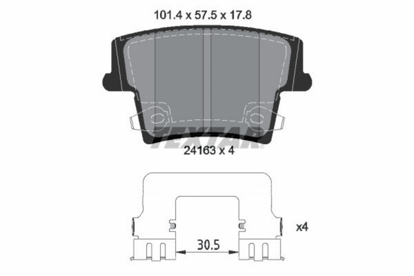 Bremsbelagsatz Scheibenbremse Hinterachse FüR Chrysler Dodge Lancia 300C Touring-image