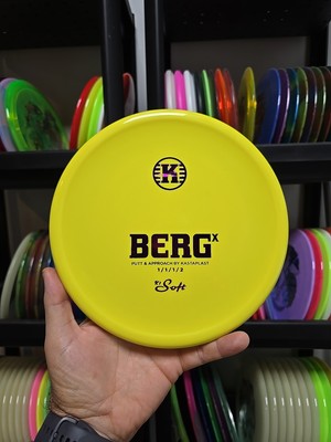 Kastaplast Discs K1 Soft BergX Yellow 174g Disc Golf Putter Approach 