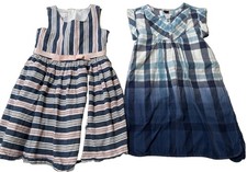 Girls Dress Lot Size 7 Bundle Two Cotton Sleeveless Dresses Tea & Bonnie Jean