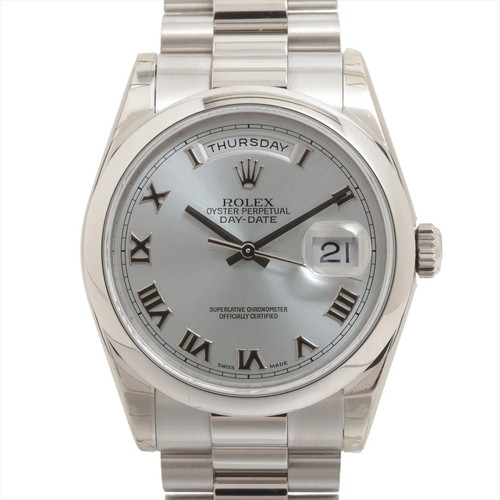 Rolex Day-Date 118206 PT PT AT Iceblue-Face