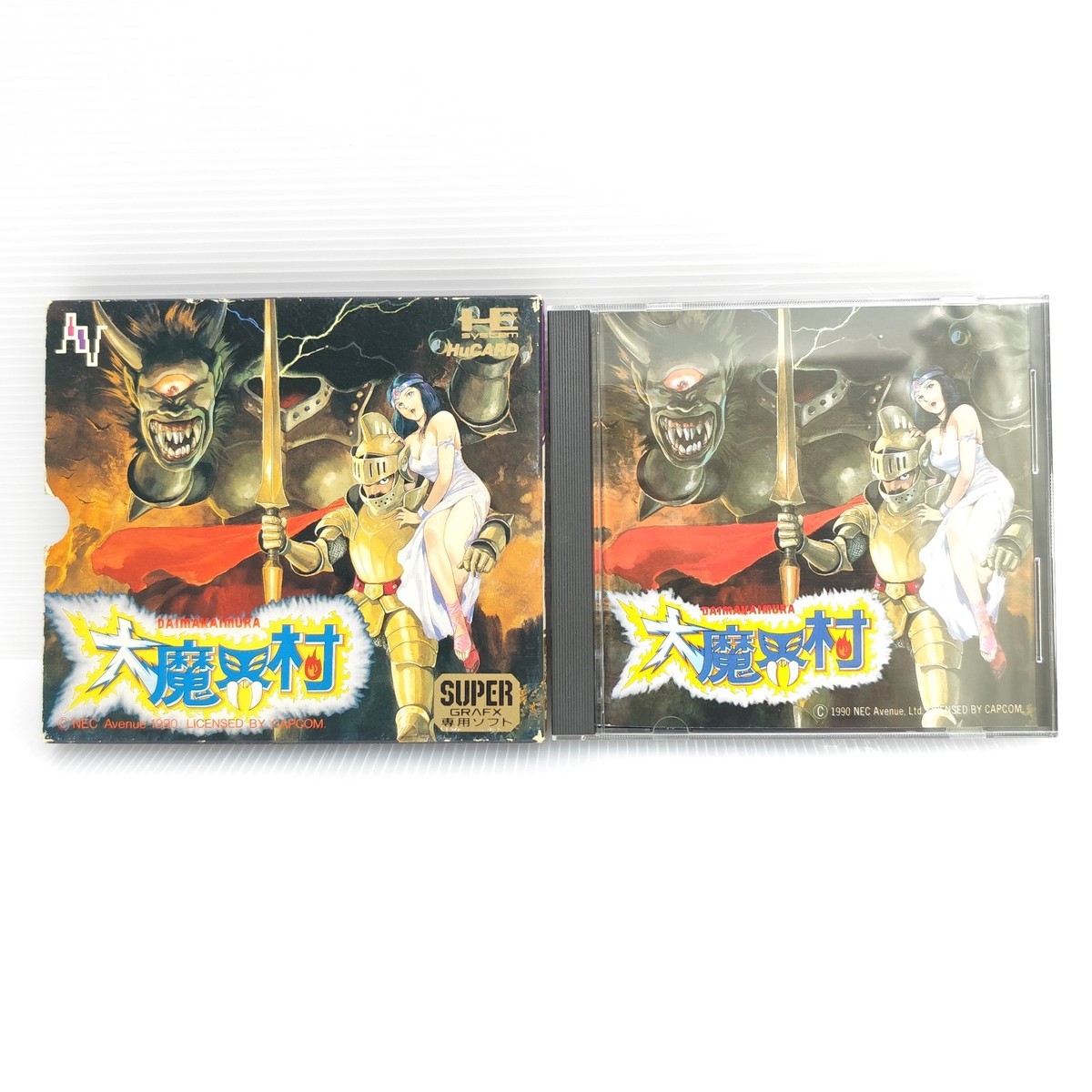 Daimakaimura Ghouls'n Ghosts NEC PC Engine PCE HuCard Boxed w