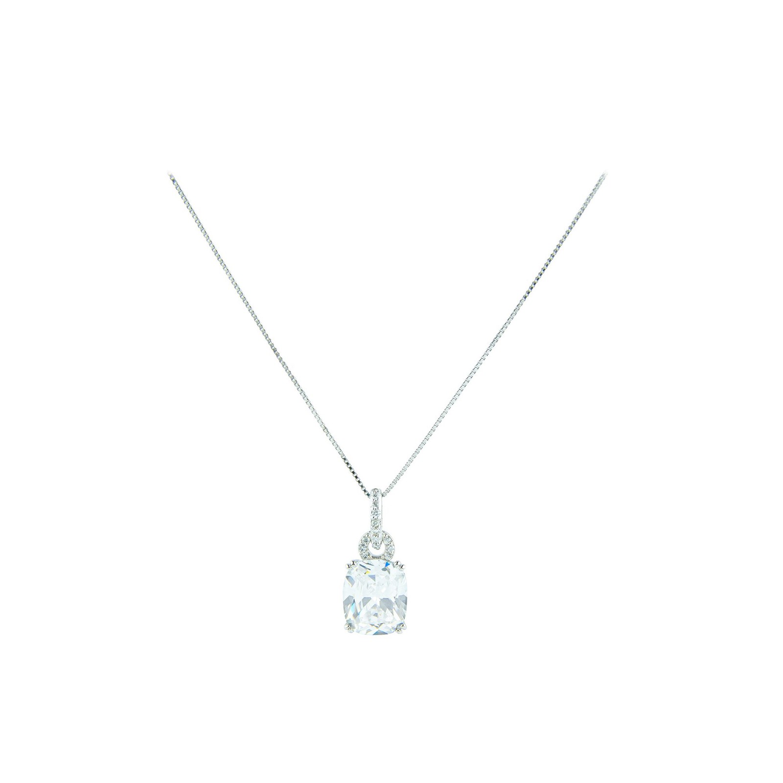 Набор кулонов и колье из чистого серебра с имитацией белого Топаза вырезанных ножницами 2790₽