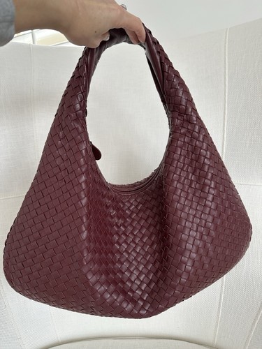 Bottega Veneta Large Veneta Hobo Red Brown Intrecciato Leather Shoulder Bag - Picture 2 of 24