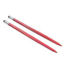 2 Pack Hay Bale Spear 43" 3000 lbs Capacity Spike Fork Fits For Tractors Loaders