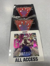 Lady GaGa Lot Backstage Pass &  Compact Mirror From Barneys New York Vintage