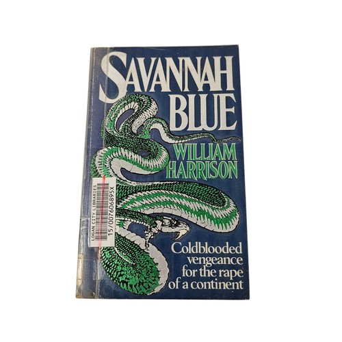Savannah Blue Book By William Harrison 1982 Rare Cover Crime Thriller Africa - Bild 2 von 12