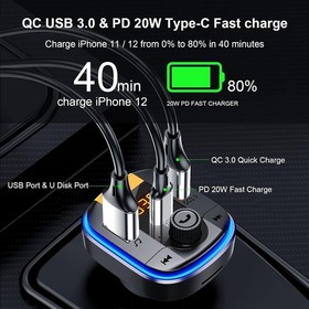 Multi-Function Bluetooth Car Adapter - LCD Display & Seamless Music Streaming