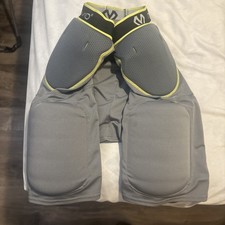 Used McDavid Rival 5-Pad Football Girdle Compression Shorts Mens w/Thigh Pads