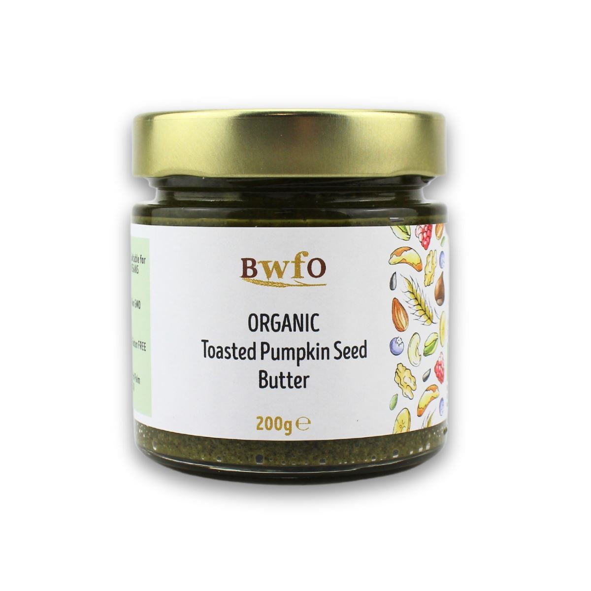 Organic Toasted Pumpkin Seed Butter 200g | BWFO | Free UK Mainland P&P