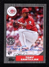 2022 Update 1987 Topps Baseball Black 189/199 Antonio Santillan Tony Auto r0j