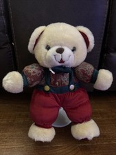 Vintage Dan Dee Christmas Teddy Bear Plush 14  - Stuffed Animal Holiday Toy. C7