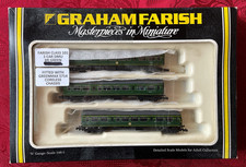 Farish 101 3-car DMU Green, Speed Whiskers,  Yellow Panels - Greenmax chassis