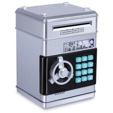 GuDoQi Piggy Bank, Electronic Money Bank, Safe Mini ATM Cash Coin Can, Auto S...