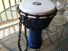 Meinl Percussion JRD Synthetic Compact Junior Djembe 7" Diameter 12" tall - BLUE